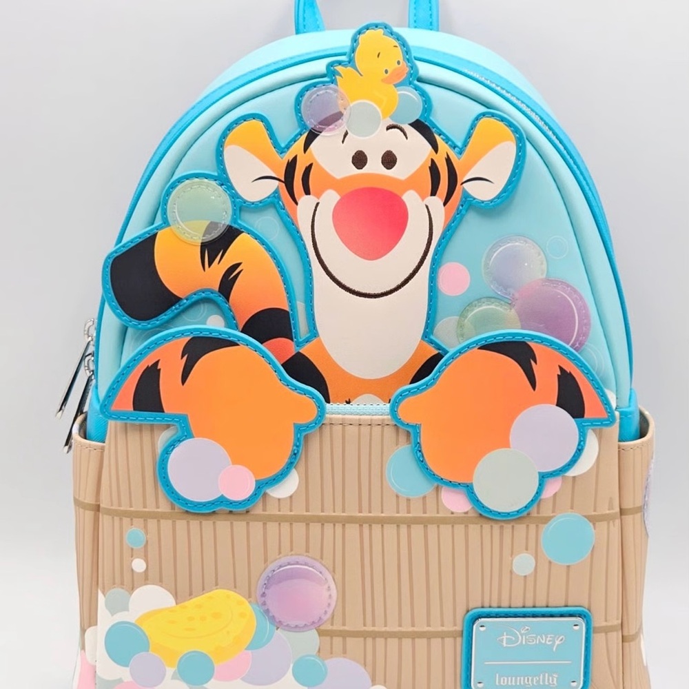 Disney Light Blue Tigger Bubble Backpack